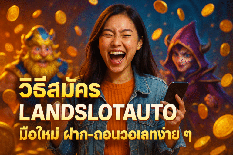 วิธีสมัคร LANDSLOTAUTO มือใหม่ ฝาก-ถอนวอเลทง่าย ๆ